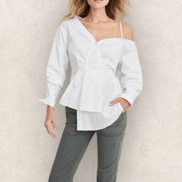 Veronica Beard Tomasi Shirt White - Picture 13 of 13